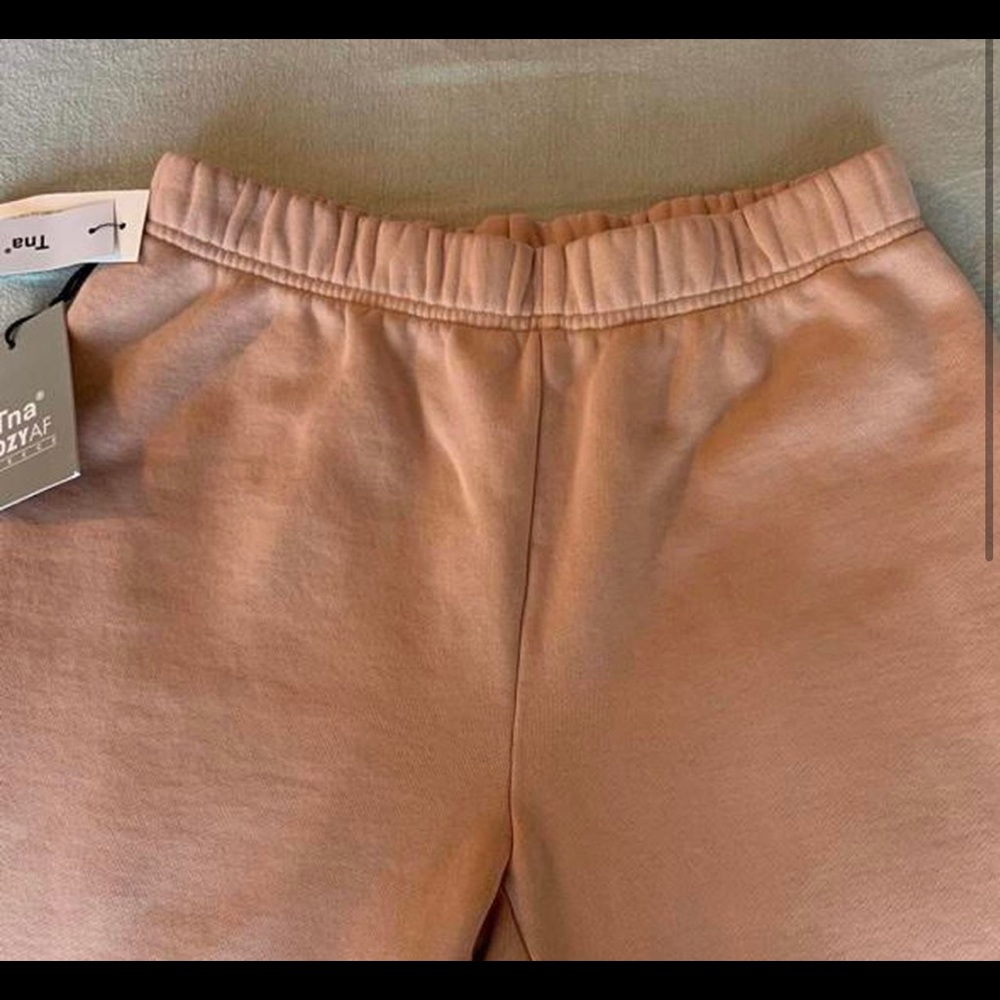 BNWT Pink TNA cozy AF sweat pants